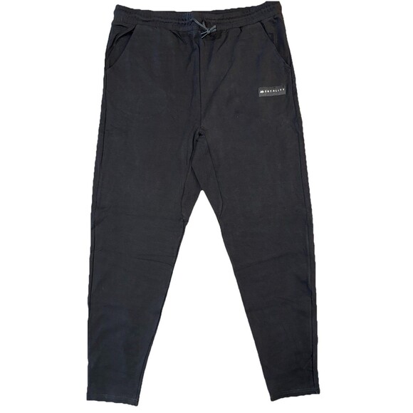 Mentality Co Black Jogger Sweatpants 3XL Cotton Blend Tapered Fit - Picture 2 of 8